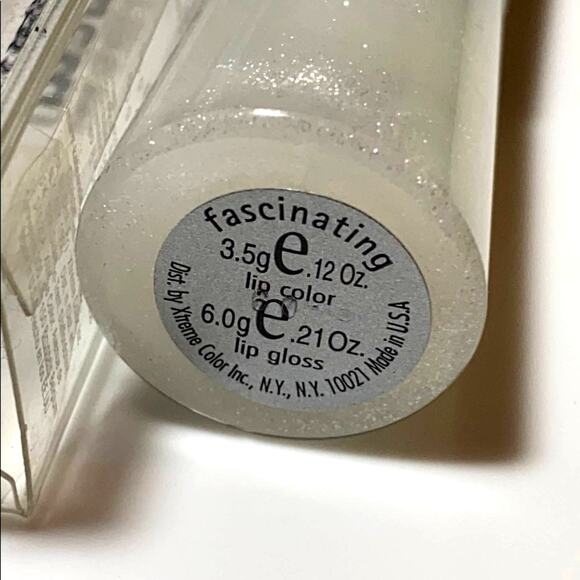 Mary Kate Ashley Plump Rageous LIP COLOR & GLOSS DUO Pink Clear Glitter 628 NEW - Picture 4 of 7